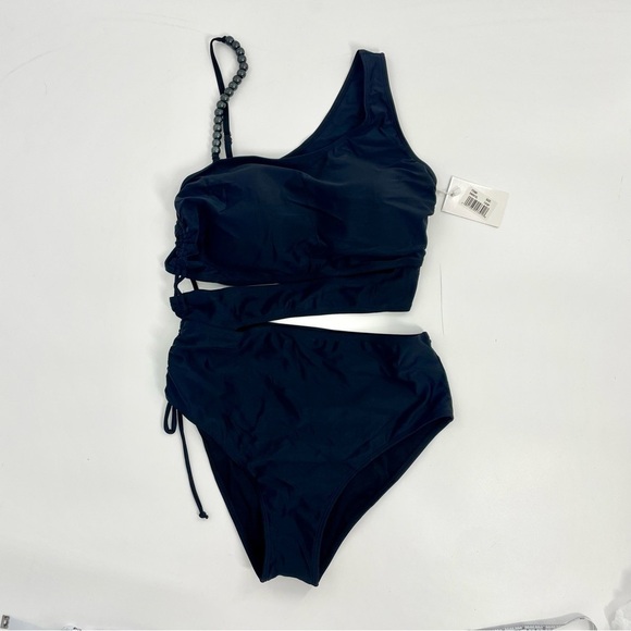 NEW GRACE + EMMA paradise radiance monokini in Black Pearl Shoulder Strap L & M - Picture 3 of 15